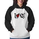 Moletom Feminino I Love Futebol - Foca na Moda