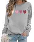 Moletom feminino KVADN Valentine Love Heart Graphic