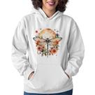 Moletom Feminino Libélula, Lua e Flores - Foca na Moda