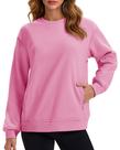 Moletom feminino MAGCOMSEN Sherpa forrado de lã, rosa, tamanho GG