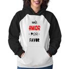Moletom Feminino Mais Amor Por Favor - Foca na Moda