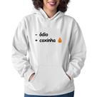 Moletom Feminino Menos ódio, Mais coxinha - Foca na Moda