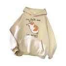 Moletom Feminino Oversize Com Estampa De Gato Zangado, Estilo Hip Hop Casual, Pullover Macio Moletom Feminino Oversize Com Estampa De Gato Zangado, Estilo Hip Hop Casual, Pullover Macio
