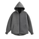 Moletom Feminino Oversized Com Zíper, Manga Comprida, Com Capuz, Jaqueta De Outono Moletom Feminino Oversized Com Zíper, Manga Comprida, Com Capuz, Jaqueta De Outono