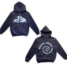 Moletom Feminino Oversized Retro Com Estampa De Estrela Y2K Estilo Street Hip-Hop Harajuku Casual
