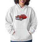 Moletom Feminino Retro Classic Red Car - Foca na Moda