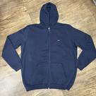 Moletom Fico Masculino Com Capuz E Zíper - Conforto Azul Mar