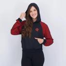 Moletom Flamengo Slumber Feminino - Vermelho+Preto Moletom Flamengo Slumber Feminino - Vermelho+Preto