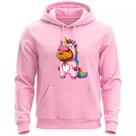 Moletom Flanelado Canguru Blusa Quentinha Casaco Capivara Unicornio Bailarina Estampado Desenho Time