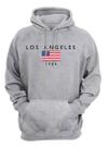 Moletom Flanelado Unissex Blusa De Frio Casual Los Angeles
