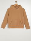 Moletom Fleece Com Capuz Juvenil Para Menino- CARAMELO