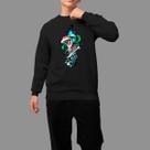 Moletom Gola Careca Algodão Casual Confortável Inverno Blusa De Frio Video Mar