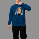 Moletom Gola Careca Basico Casual Estiloso Inverno Blusa De Frio Tecido Macio Urso Harley