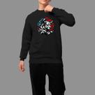 Moletom Gola Careca Basico Masculino Casual Confortável Inverno Blusa De Frio Touro Ame