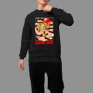 Moletom Gola Careca Basico Masculino Moda De Rua Inverno Blusa De Frio Tecido Macio Bushido Sprit