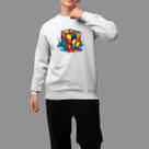 Moletom Gola Careca Basico Masculino Streetwear Casual Estiloso Inverno Blusa De Frio Tecido Macio Magic Cub