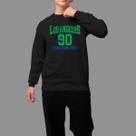 Moletom Gola Careca Basico Masculino Streetwear Casual Inverno Blusa De Frio Tecido Macio Los Angeles 90