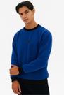 Moletom Gola Careca Casual Polo Wear Azul Médio Moletom Gola Careca Casual Polo Wear Azul Médio