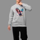 Moletom Gola Careca Country Casual Moda Country Inverno Blusa De Frio Aguia Cor