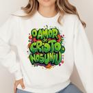Moletom Gola Careca Estampa O Amor De Cristo Nos Uniu 070 Moda Católica Cristão Unissex Hallel Missa Moletom Gola Careca Estampa O Amor De Cristo Nos Uniu 070 Moda Católica Cristão Unissex Hallel Missa