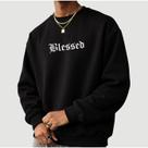 Moletom Gola Careca Masculino Estampado Bless4d 1254 Streetwear Inverno Modinha Adolescente Escola