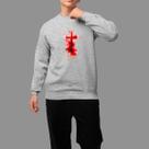 Moletom Gola Careca Religioso Casual Moda Religioso Tecido Macio Cruz Olor