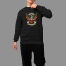 Moletom Gola Careca Streetwear Casual Confortável Tecido Macio Eagles