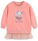 Moletom grátis para meninas, pulôver de algodão 7T Butterfly Mouse