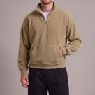 Moletom Half Zíper Canguru Masculino Gola Alta Casual Streetwear Confortável Inverno Old Money Tendê Moletom Half Zíper Canguru Masculino Gola Alta Casual Streetwear Confortável Inverno Old Money Tendê