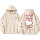 Moletom Hello Kitty Estiloso Desenho Gatinho Blusa De Frio Com Capuz Feminino Casual Vibes Moletom Hello Kitty Estiloso Desenho Gatinho Blusa De Frio Com Capuz Feminino Casual Vibes