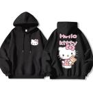 Moletom Hello Kitty Estiloso Desenho Gatinho Blusa De Frio Com Capuz Feminino Casual Vibes Moletom Hello Kitty Estiloso Desenho Gatinho Blusa De Frio Com Capuz Feminino Casual Vibes