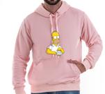Moletom Homer Simpson blusa de frio flanelada masculino feminino