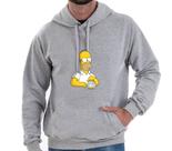 Moletom Homer Simpson blusa de frio flanelada masculino feminino