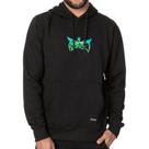Moletom Hurley Canguru Stronger Masculino Preto