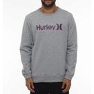 Moletom Hurley Careca One&Only WT23 Masculino Cinza Mescla