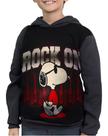 Moletom Infantil Beagle Snoopy Rock On