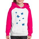 Moletom Infantil Borboletas Azuis - Foca na Moda