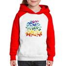 Moletom Infantil Borboletas Coloridas - Foca na Moda