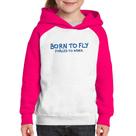 Moletom Infantil Born to fly - Forced to work - Foca na Moda
