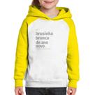 Moletom Infantil Brusinha branca de ano novo - Foca na Moda