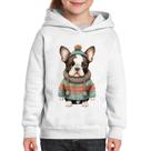 Moletom Infantil Cachorro Bulldog Francês Natalino - Foca na Moda Moletom Infantil Cachorro Bulldog Francês Natalino - Foca na Moda