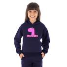 Moletom Infantil Canguru Menina Dinossauro Pink Benellys