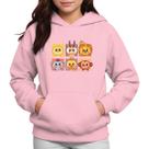 Moletom Infantil Canguru Menina Estampa Animaizinhos