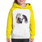 Moletom Infantil Casal de Cavalos Watercolor - Foca na Moda