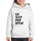 Moletom Infantil Eat, Sleep, Poop, Repeat - Foca na Moda Moletom Infantil Eat, Sleep, Poop, Repeat - Foca na Moda