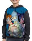 Moletom Infantil Futurama Bender Philip Fry Leela