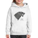 Moletom Infantil House Stark: Winter is Coming - Foca na Moda