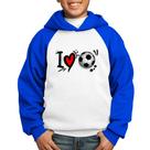 Moletom Infantil I Love Futebol - Foca na Moda Moletom Infantil I Love Futebol - Foca na Moda