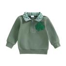 Moletom infantil Lucikamy St Patricks Day 3-4 anos verde