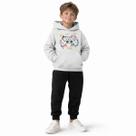 Moletom Infantil Masculino Gamer Capuz Bolso Canguru Estilo Casual Confortável Quente